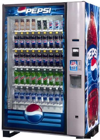 Dixie Narco Bev Max Ll 2 Glass Front Soda Vending Machine